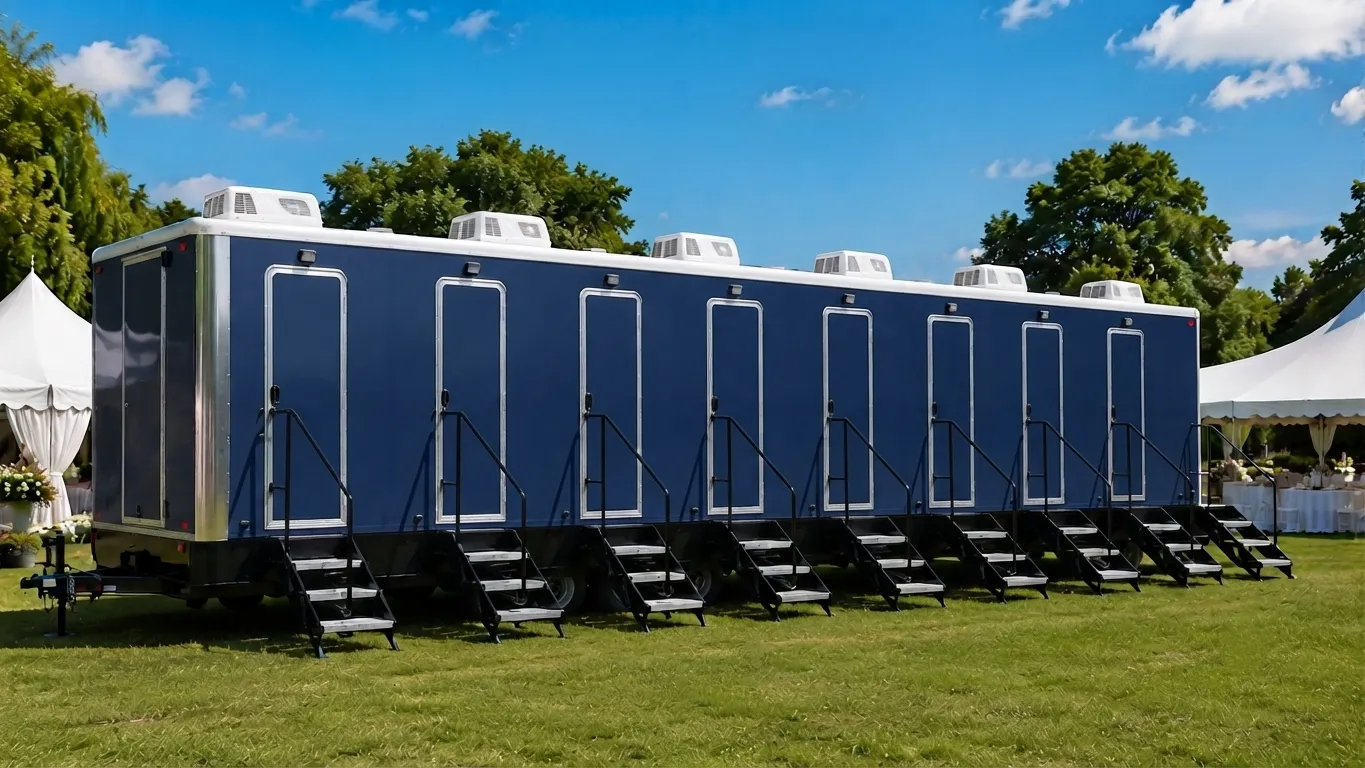 8 Stall Restroom Trailer in Sandy Springs, GA