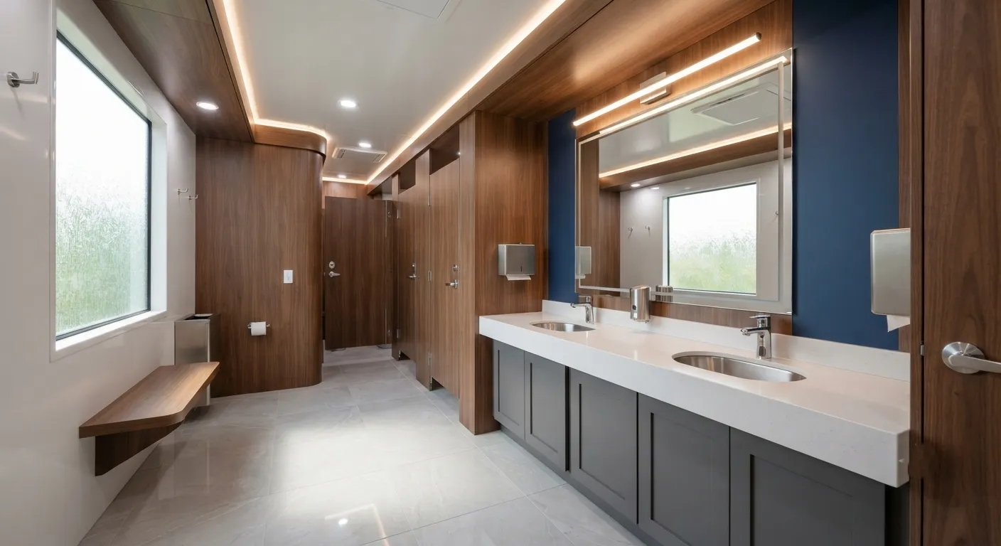 Luxury Restroom Trailer in Sandy Springs, GA